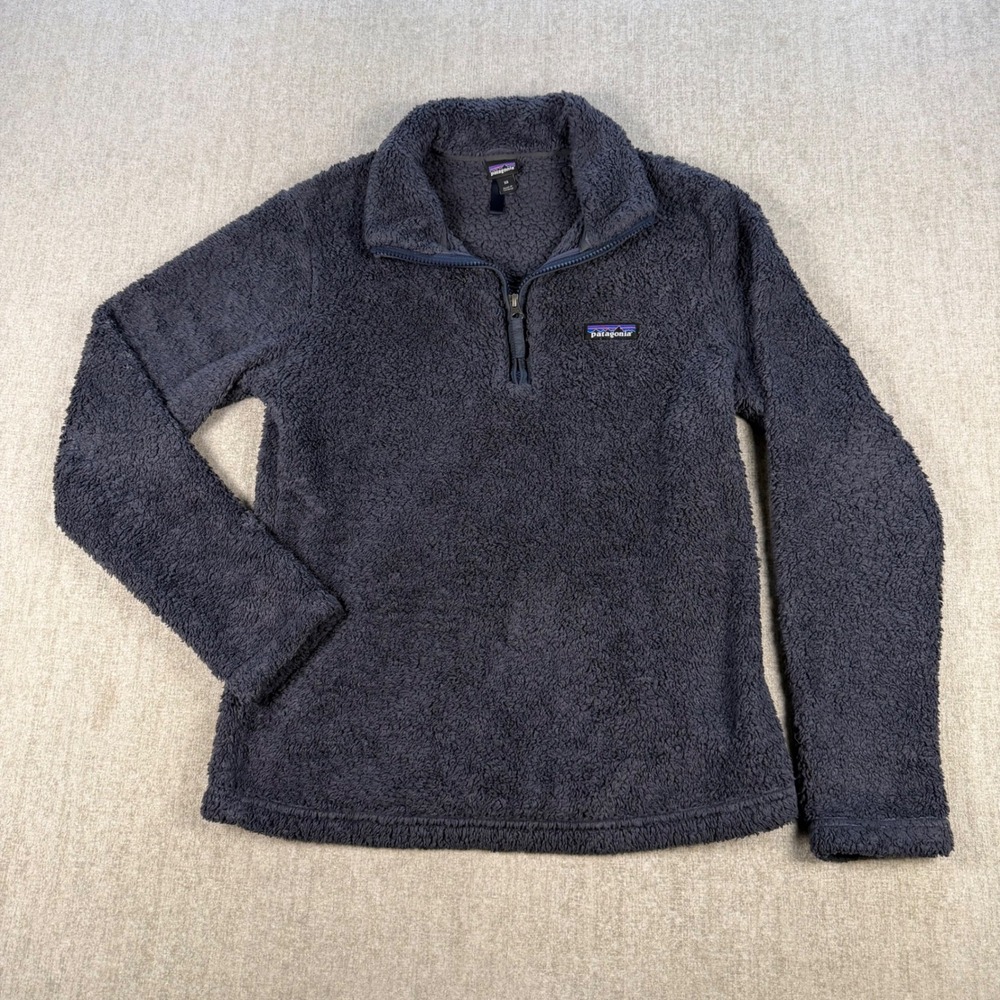Patagonia Fleece Pullover Womens XS Gray Los Gatos 1/4 Zip High Pile Cozy